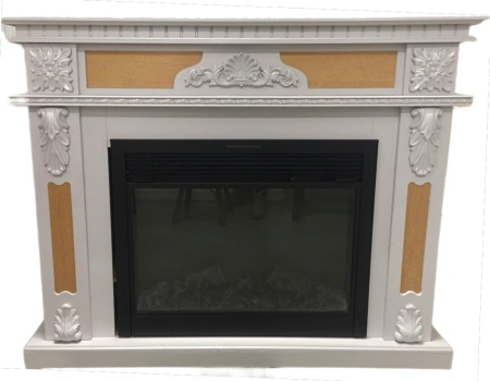 Камин серый серебро 1400